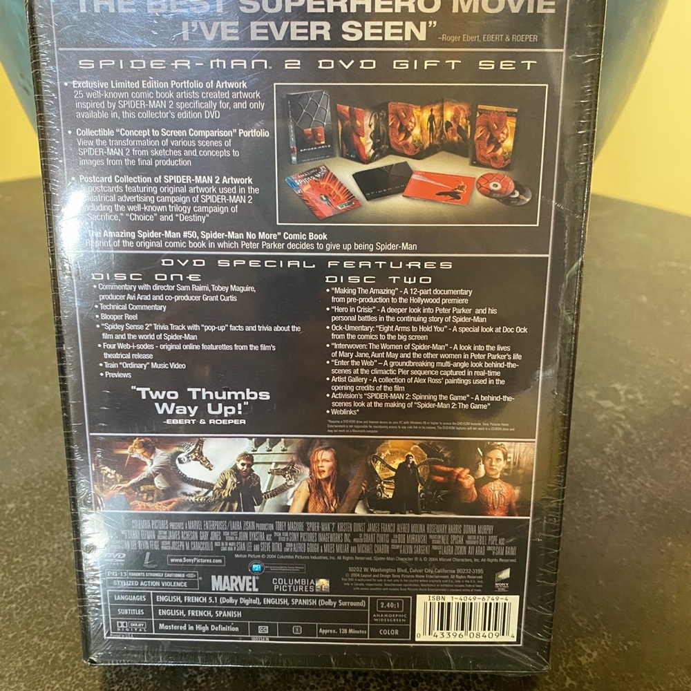 Spider-Man 2 Limited Edition Collector's DVD Gift set NEW still in wrapper - Picture 5 of 9